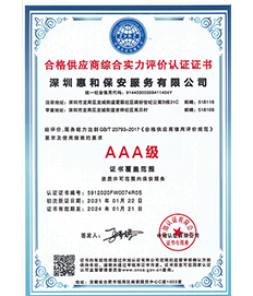 合格供应商综合实力评价认证
